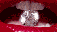 Gif animé bouche mange
